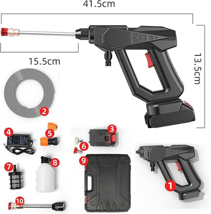PISTOLA DE AGUA HIDROLAVADORA 48V 1 BAT MDNL MD 12500